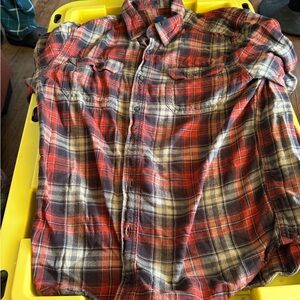 Men’s gently used George flannel shirt
